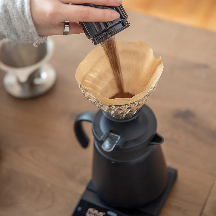 Hario V60 Coffee Filter Papers Size 01 – Brown (100 Pack Bag)